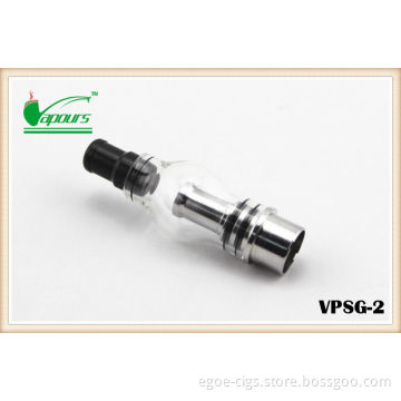 Mental Coil E Cigarette Atomizer , Glass Dome Wax Dry Herb Atomizer With No Leaking